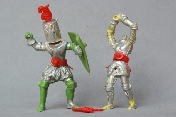 SOLD Cherilea 1st Series 'Swoppet' Knights Plastic