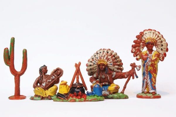 SALE! UNA Wild West Camp-fire Native Indians & Cactus