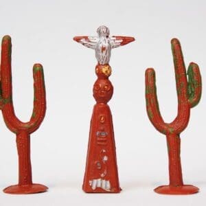 SOLD UNA Wild West RARE Cacti and Totem "Made in England"