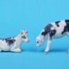 SOLD Black Stencil-sprayed Calves Feeding & Lying - Image 3