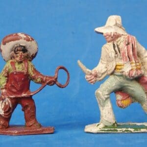 SOLD Lone Star Mexican with Knife & Western Boy with Rope