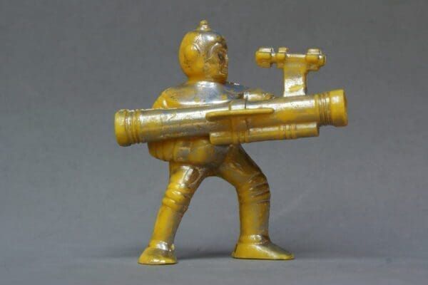 SOLD Rare Selcol Spaceman with Ray Gun - Hard Plastic 70mm