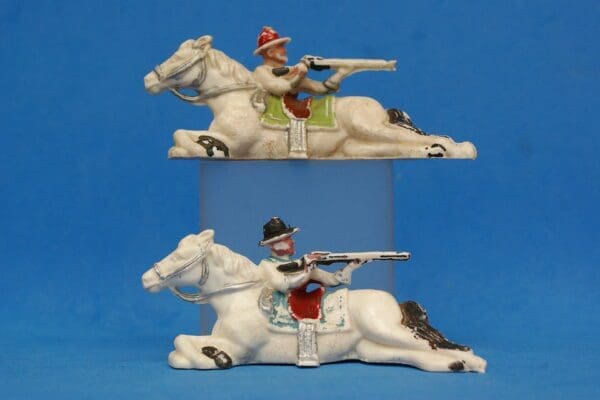 Hilco Plastic Cowboys Firing from behind Lying Horse #2