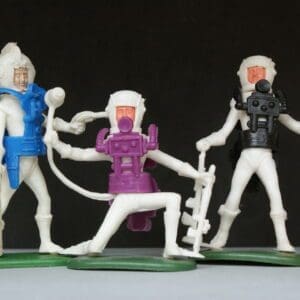 SOLD Cherilea Swoppet Spacemen - WHITE Plastic
