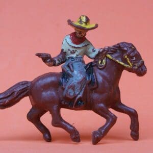 SOLD Lone Star "Harvey Series" Mounted Cowboy with twin Pistols