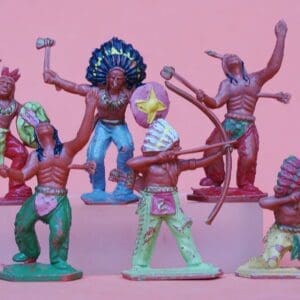 SOLD Lone Star Indians - Group of 7 Figures