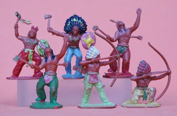 SOLD Lone Star Indians - Group of 7 Figures