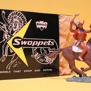 SOLD Herald Swoppet Indian Medicine Man, Mounted