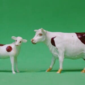 SOLD B&S Farm Series Cow and Calf - Dark Brown Markings