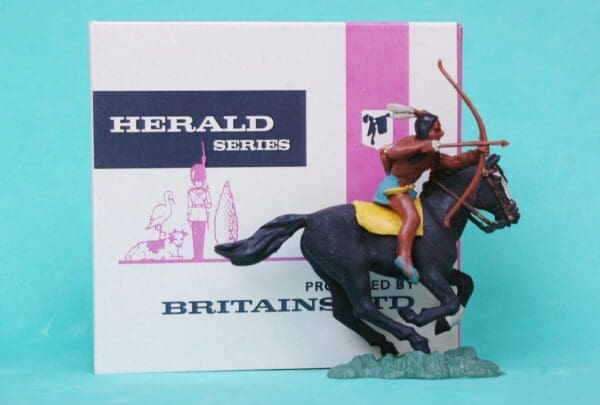 Herald Indian Brave, Mounted - REDUCED Paint (Repro Box)