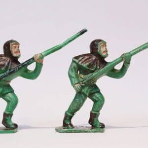 SOLD Lone Star Pair Little John Figures with Quarter-staffs