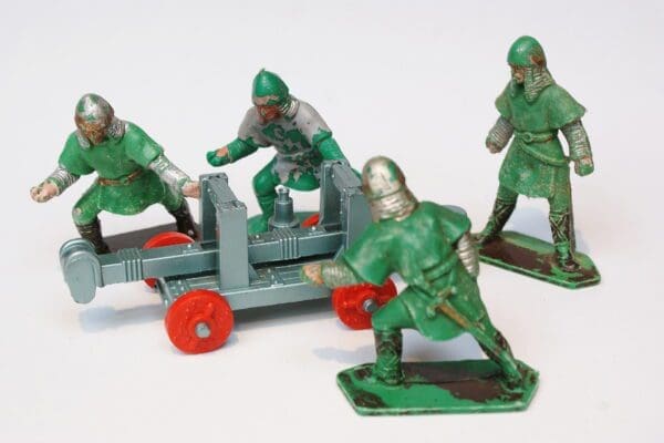 SOLD Lone Star Battering Ram & Medieval Soldiers