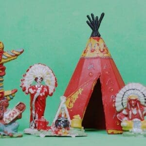 SOLD Speedwell Camp-fire Indians - Matching Set!
