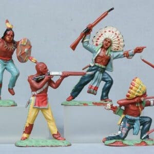 SOLD Herald Zang Red Indians - Set of 4 Figures