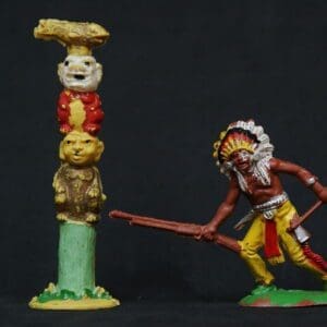 SOLD Cherilea Indian & Totem (YELLOW) from Lead Moulds