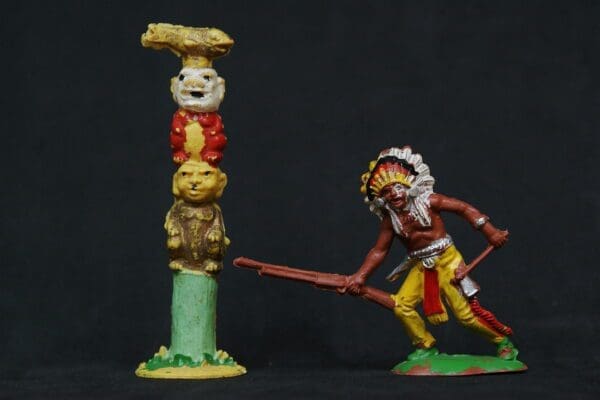 SOLD Cherilea Indian & Totem (YELLOW) from Lead Moulds