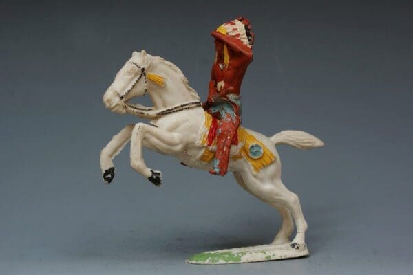 SOLD VP Indian Brave with Rifle on Rearing Horse
