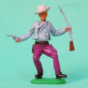 SOLD Timpo 1st Series Swoppet Cowboy - Big LILAC Hat