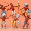 NEW! Crescent Indians - FULL Set 60mm Figures