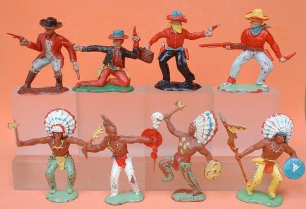 SOLD Crescent 60mm Cowboys & Indians - 8-Pieces