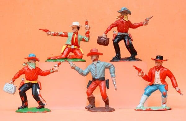 NEW! Crescent Wild West Cowboys - 60mm Figures