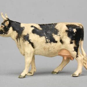 SOLD Herald BLACK Stencil-sprayed Cow (Standing)