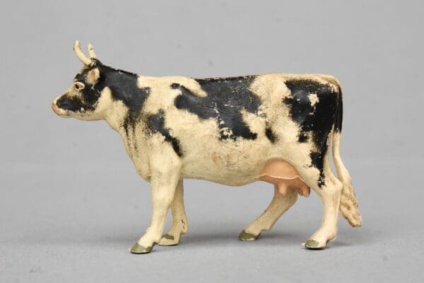 SOLD Herald BLACK Stencil-sprayed Cow (Standing)