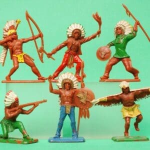 SOLD Crescent Indians - FULL Set 54mm Figures