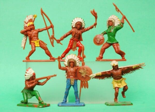 SOLD Crescent Indians - FULL Set 54mm Figures