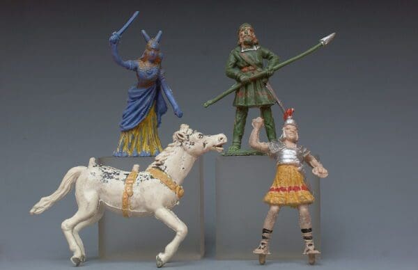 SOLD Cherilea Spare Charioteer & Horse for Roman Chariot