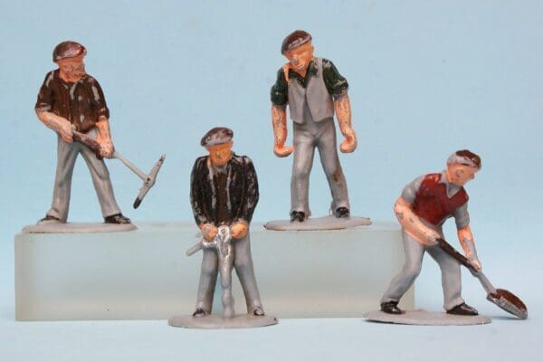 SOLD Blue Box Road Repair Set Workmen