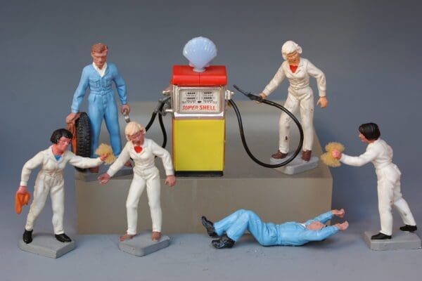 Britains Garage Attendants - Great Condition!