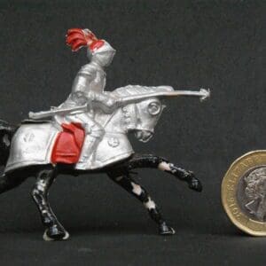 SOLD Cherilea 30mm Mounted Medieval Knight from Lead Mould