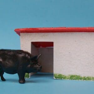 Taylor & Sons Rare BLACK Pig & Sty set