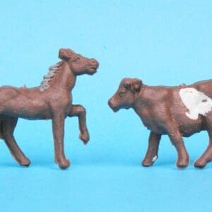 SOLD Speedwell Farm Colt and Calf - CHOCOLATE Plastic!