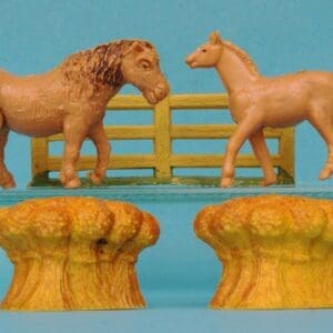 SOLD Taylor & Sons Shetland Pony & Colt - Light TAN Plastic!