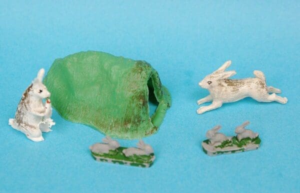 SOLD B&S Rabbits, Baby Rabbits and Warren Set