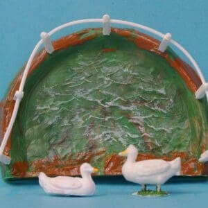 Taylor & Sons Village Duck Pond with Ducks