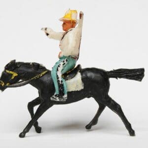 SOLD Timpo Early Plastic Mounted Cowboy (Lead Mould)