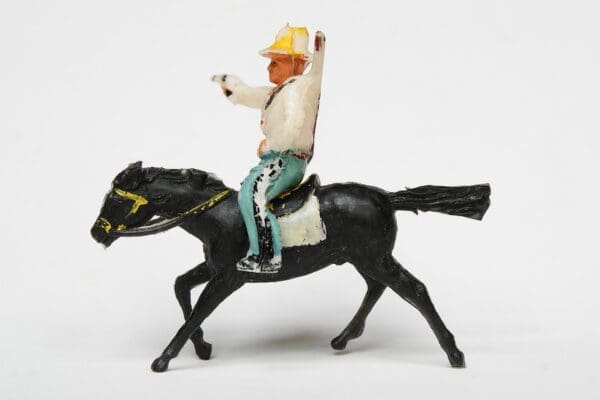 SOLD Timpo Early Plastic Mounted Cowboy (Lead Mould)