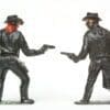 NEW! Timpo Pair of Cowboys from Lead Moulds - BLACK Plastic! - Image 3