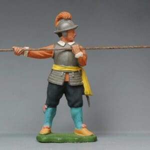 SOLD ECW Roundhead Pikeman - Dull Silver Plastic