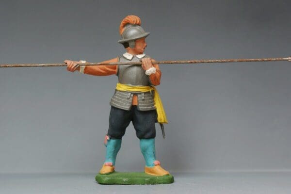 SOLD ECW Roundhead Pikeman - Dull Silver Plastic