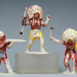 Harvey RARE Native Indians - WHITE Plastic