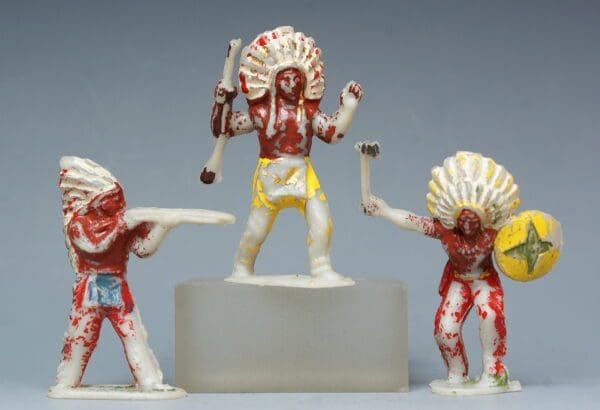 Harvey RARE Native Indians - WHITE Plastic