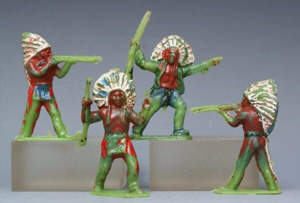 Harvey RARE Native Indians - GREEN Plastic
