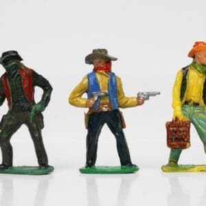 SOLD Timpo Solid Plastic Cowboys from Lead Moulds