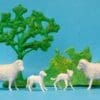 Barrett & Sons Farm WHITE Sheep, Lambs, Tree & Hedge