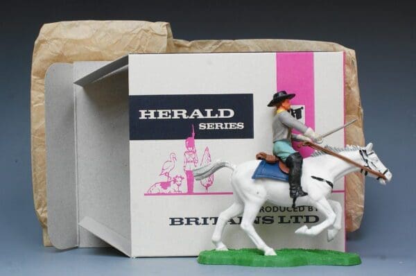 SOLD Britains ACW Confederate Cavalry Officer (Repro Box)