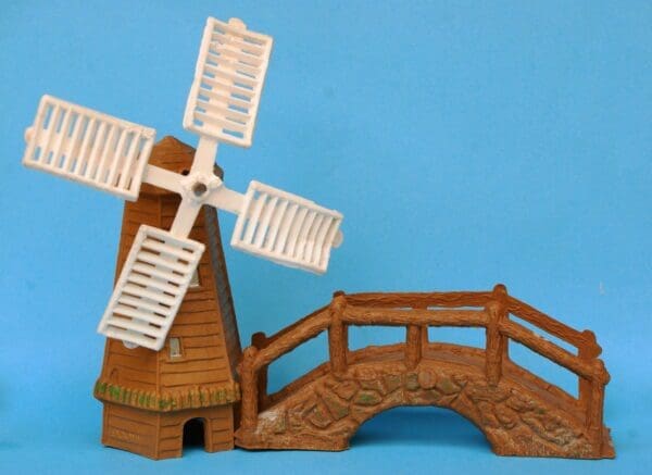 **TO CLEAR** Taylor & Sons Plastic Windmill & Rustic Bridge